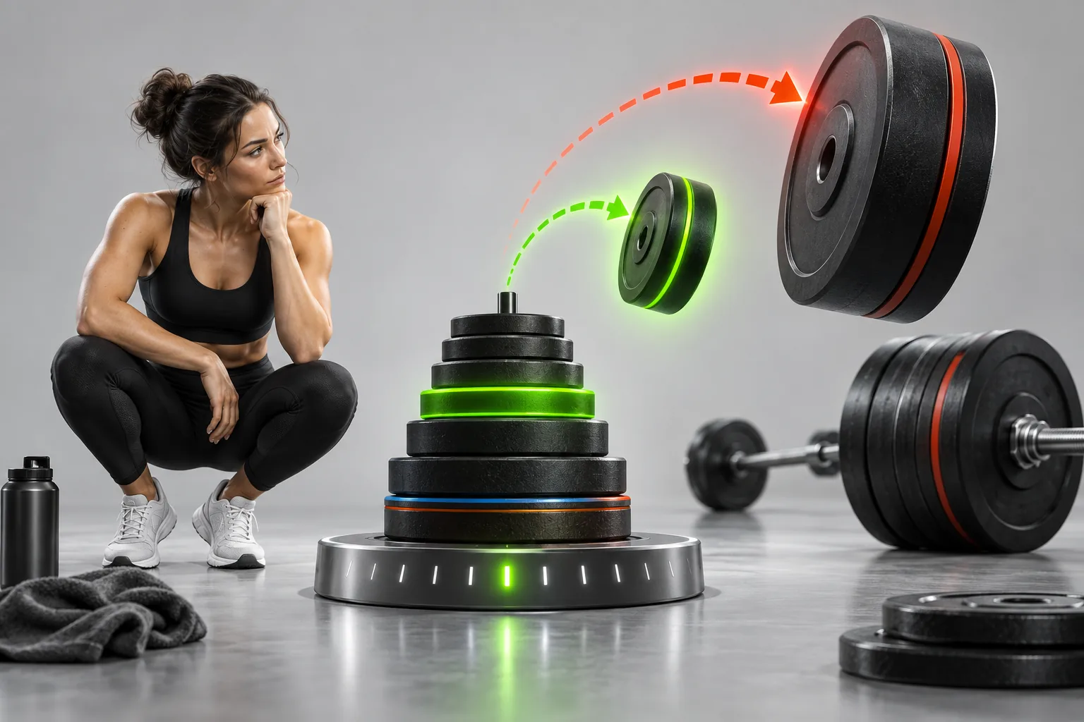 A sensible weight progression contrasted with an oversized recommended load