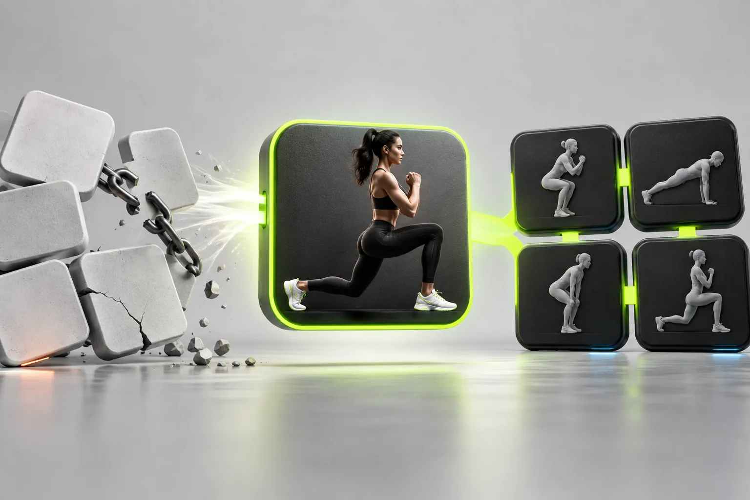 A custom exercise joining a structured workout system without duplicate movement tiles